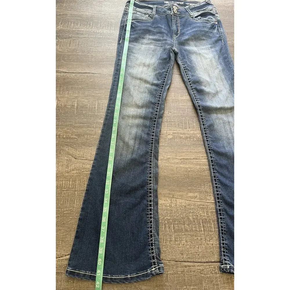 Wallflower Bootcut Jeans Juniors Denim Flirty Curvy High Rise Flare Western Y2K